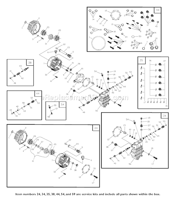 Page A Diagram and Parts List for 1580-0  Briggs and Stratton Pressure Washer
